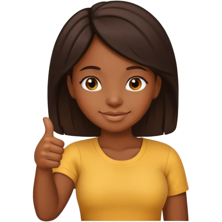 black girl thumbs up emoji