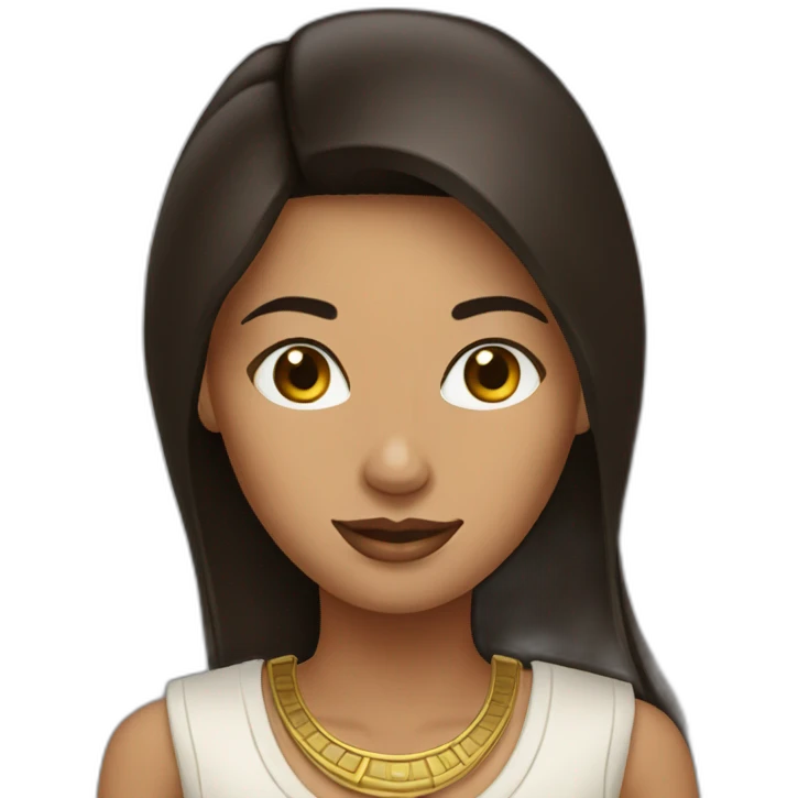 Egiptian woman brunette emoji