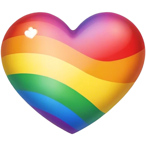 Rainbow heart emoji