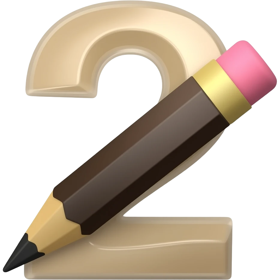 Create an emoji of the number 2 in a DARK brown tone and make the number very thick emoji