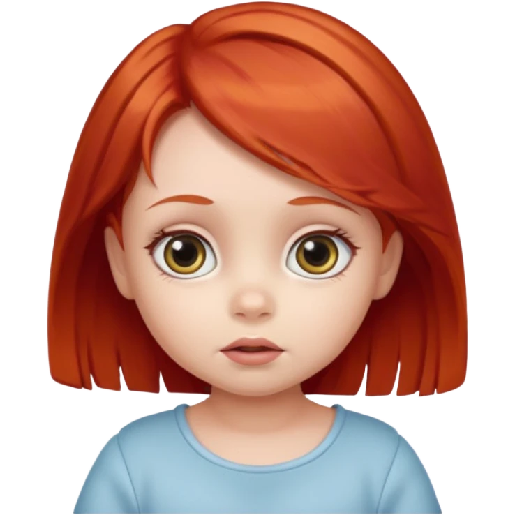 red hair baby girl big yes emoji