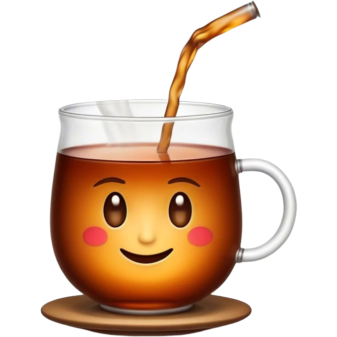 Cinematic Realistic Turkish Tea Pop Culture Emoji, featuring an inviting portrayal of a steaming glass of Turkish tea rendered with rich textures and warm, convivial lighting. emoji