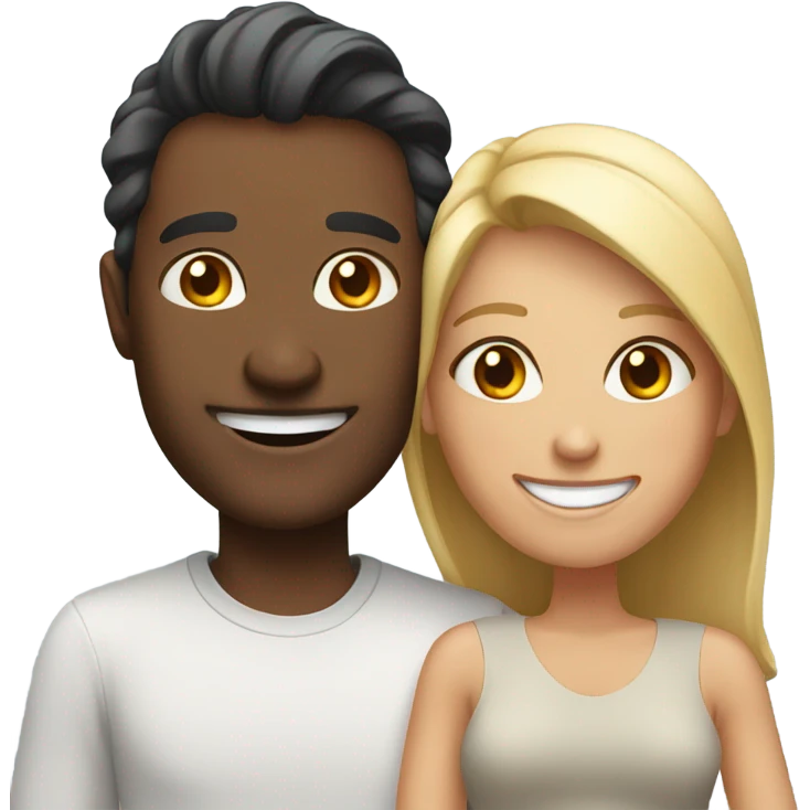 happy couple smiling together emoji
