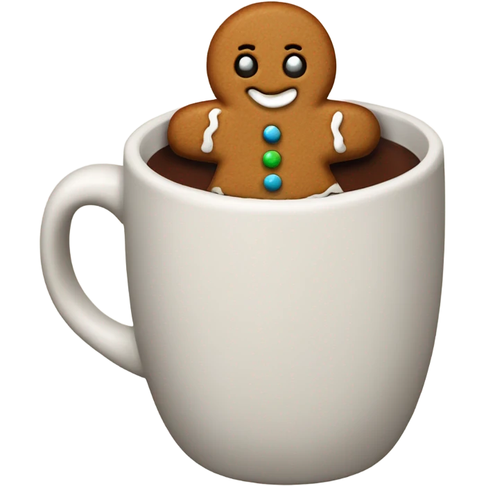 Gingerbread hot chocolate  emoji