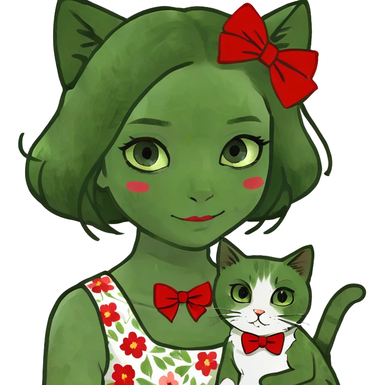 Girl holding a red point colors ragdoll cat  emoji
