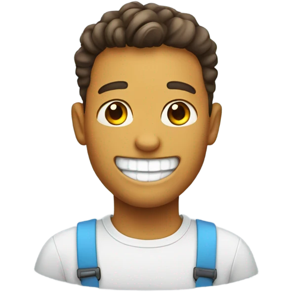 smiling with braces emoji