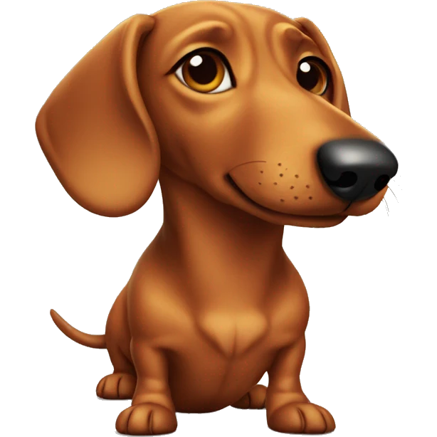 wiener dog  emoji