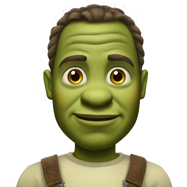 Shrek is a Ukrainian kozak emoji