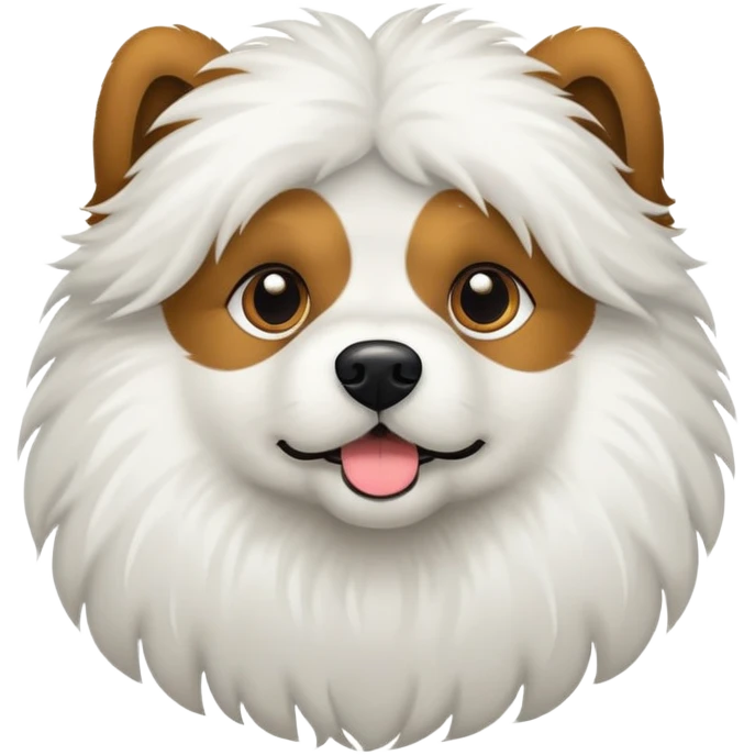Svart hund med oppover ører emoji