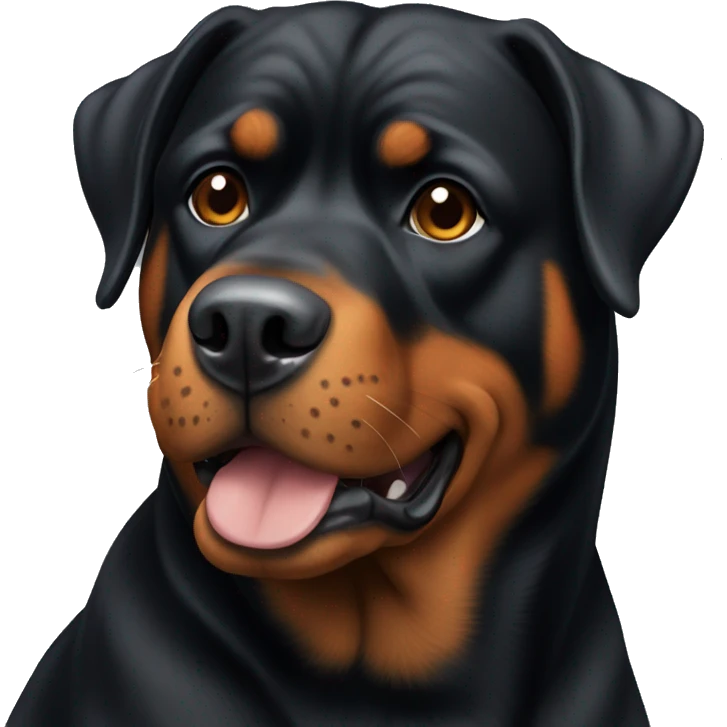 Rotweiler dog emoji