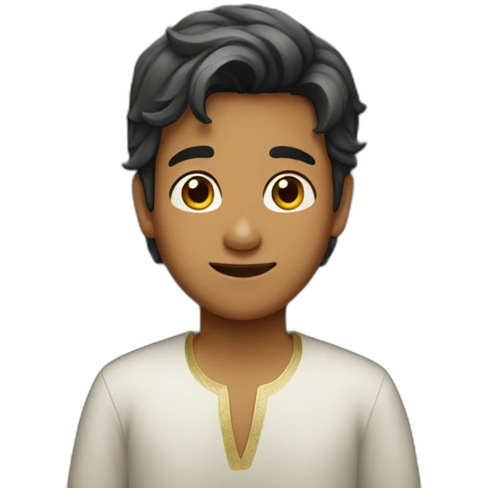 Boy wearing ghutra emoji