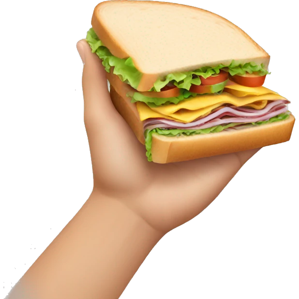 1 hand folding into sandwich  emoji