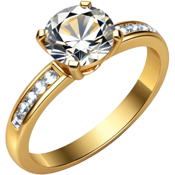 glitter diamond married ring emoji