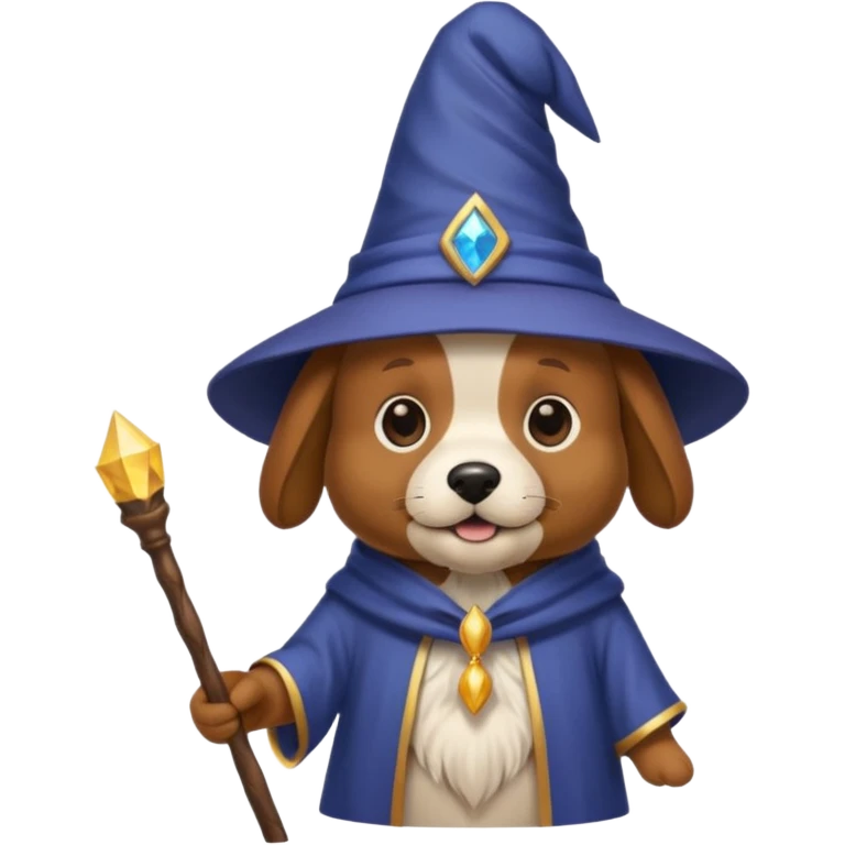 Dog wizard emoji