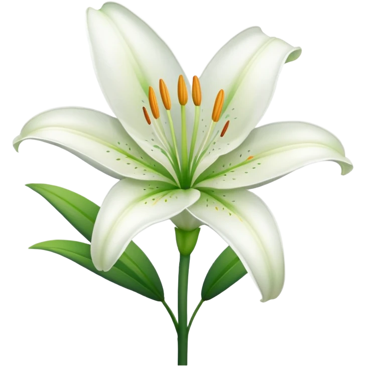 White lily emoji