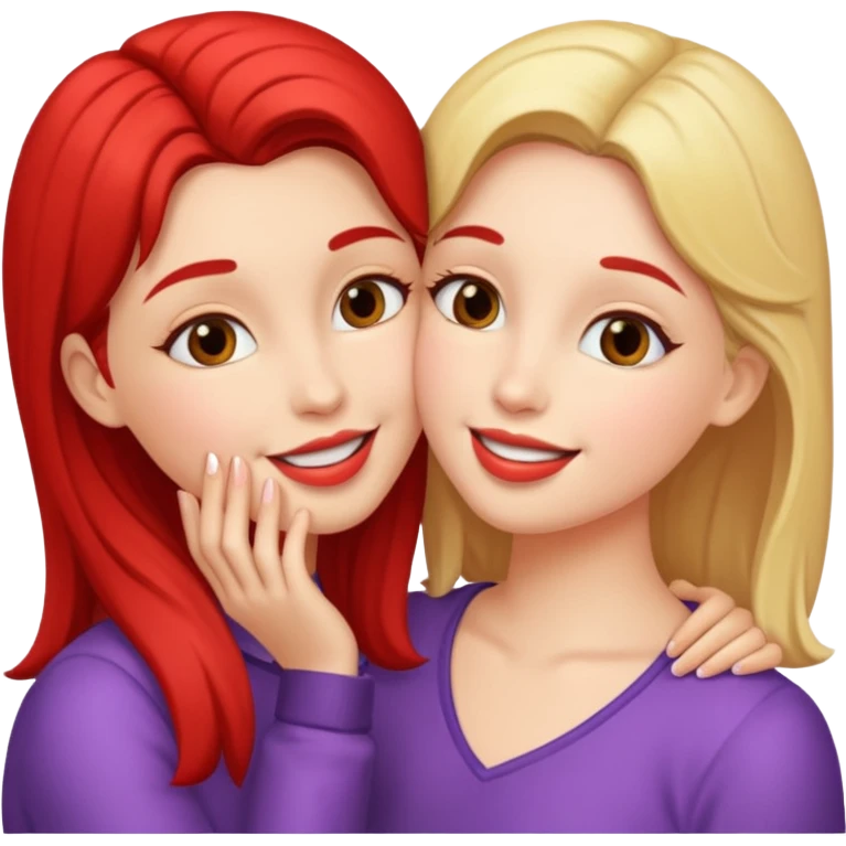 2 girls kissing emoji