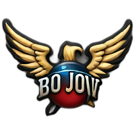 Bon Jovi 1986 band logo emoji