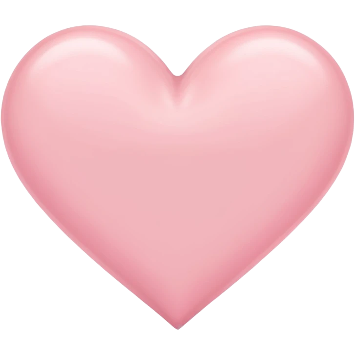 Pastel pink heart emoji