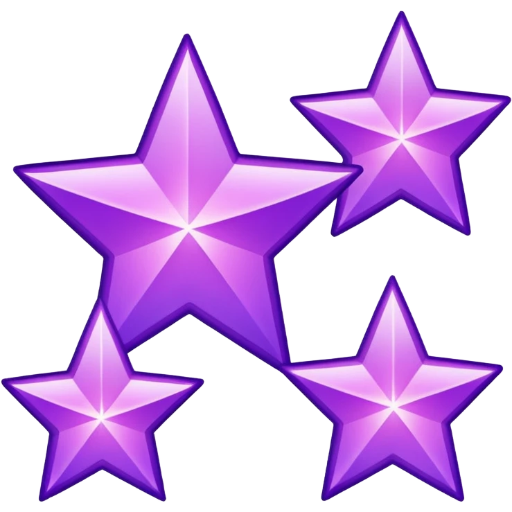 glitter cian and purple staight emoji