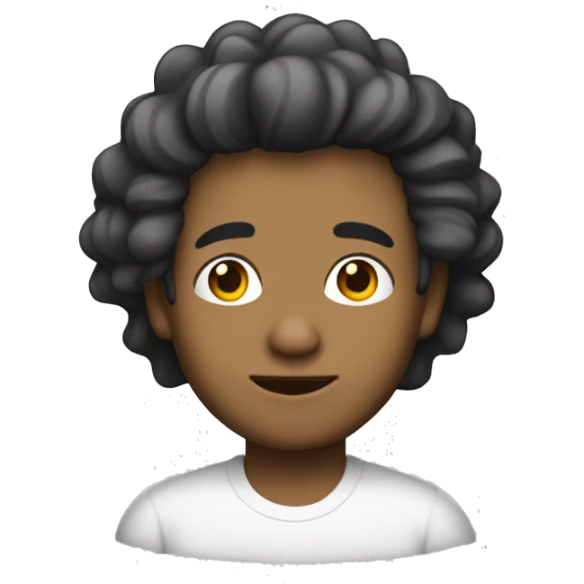Chico con pelo blanco emoji