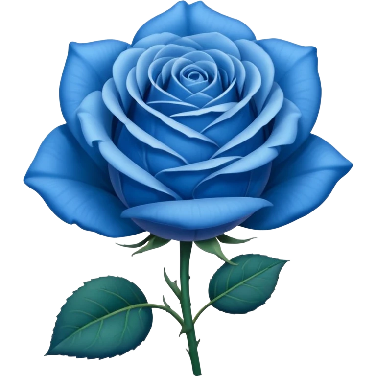 Rosa azul emoji