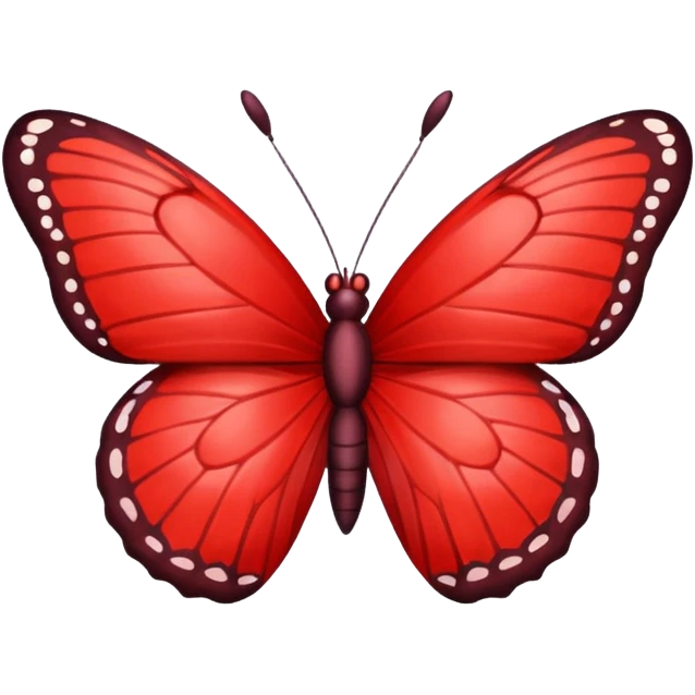 Red butterfly emoji