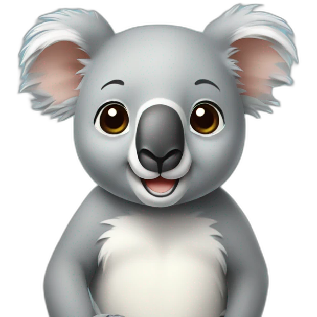 koala say hello emoji