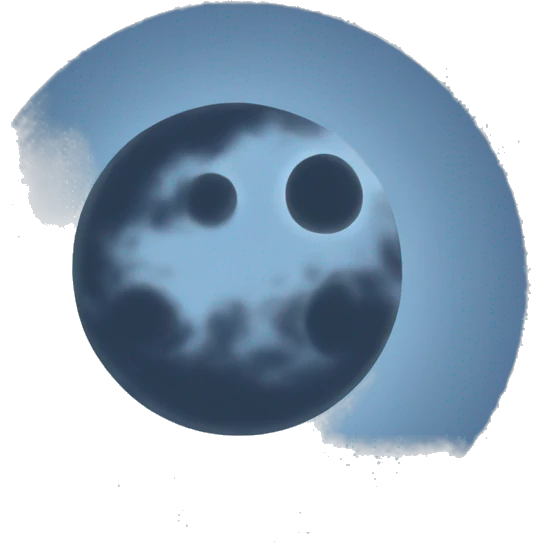 Blue moon emoji