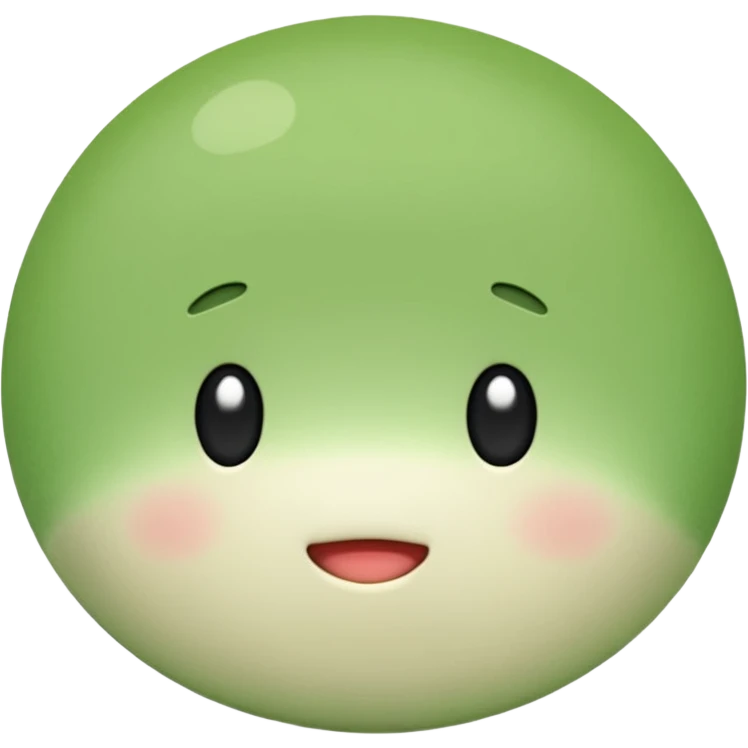 green Mochi emoji