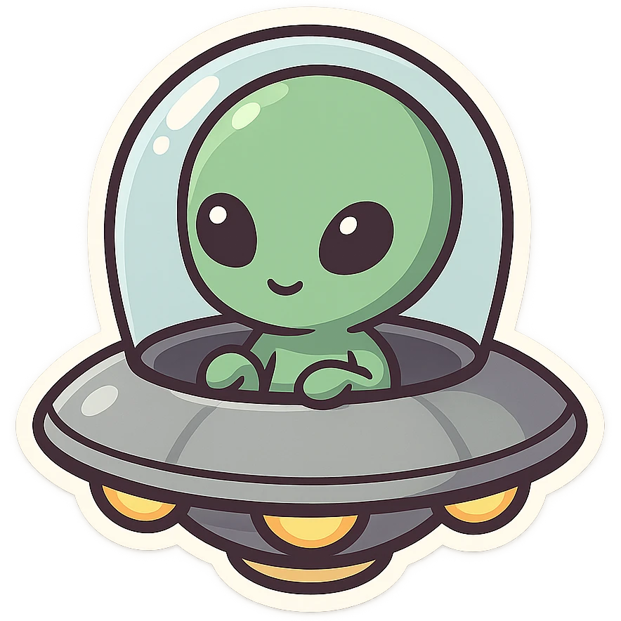 一个外星人飞碟 emoji