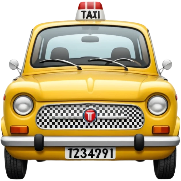 fiat 125p taxi emoji