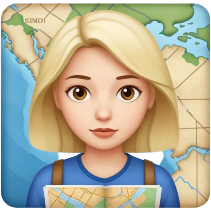 women giving map emoji