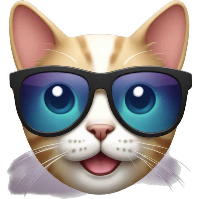 Cat with sunglasses emoji