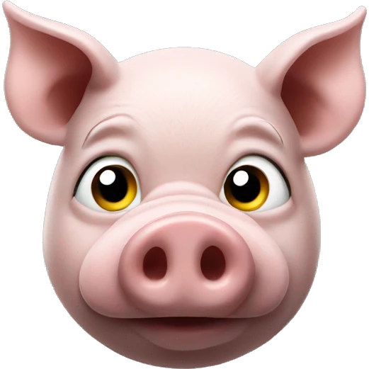 Pig made of iron emoji