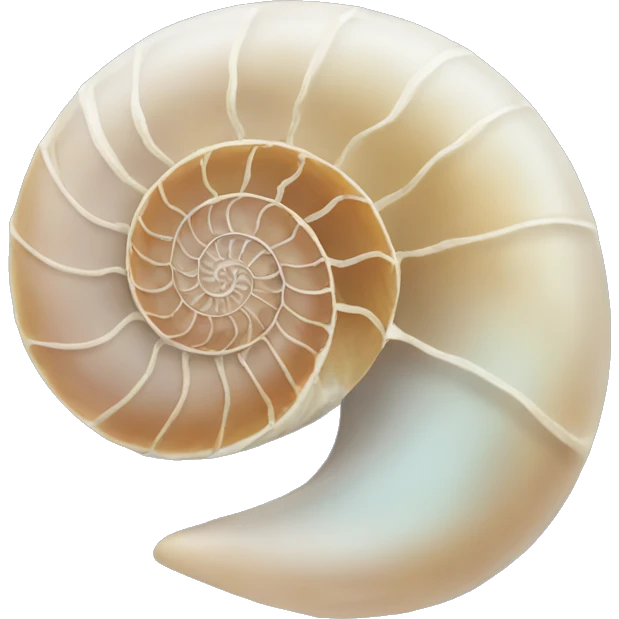 Nautilus shell emoji