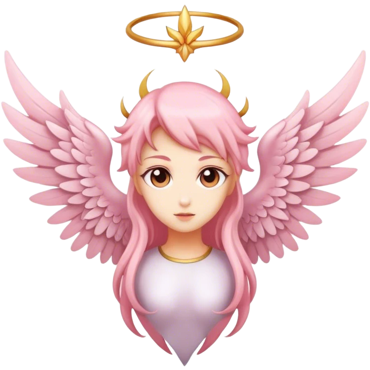 6 winged seraphim light pink emoji