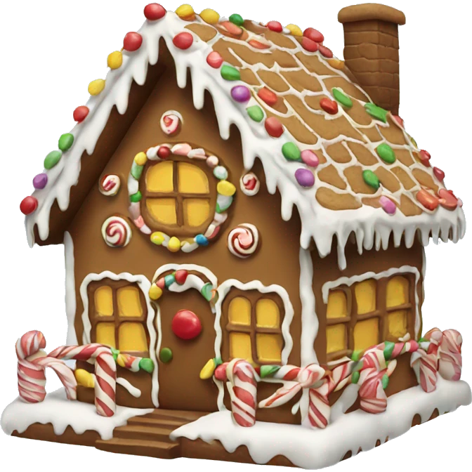 gingerbread house emoji