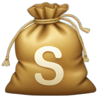a bag of money with a ruble symbol emoji