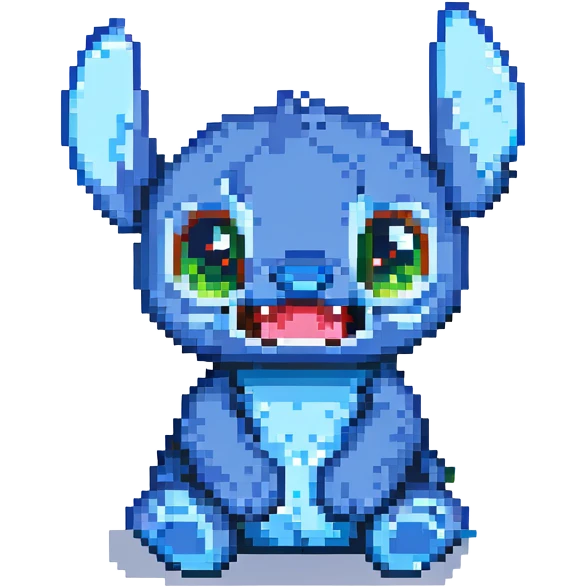 Stitch with mischievous expression emoji