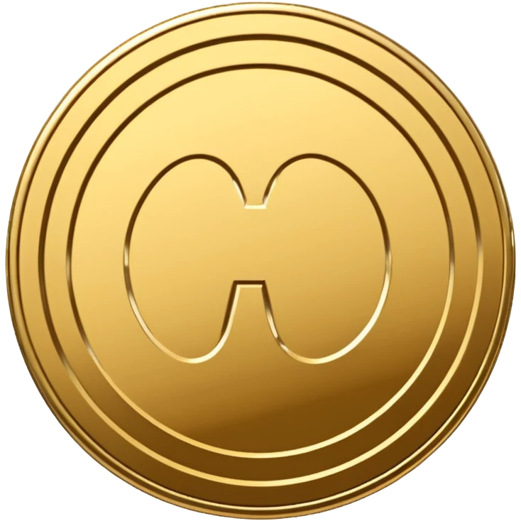coin placed on its side at a 45-degree angle emoji