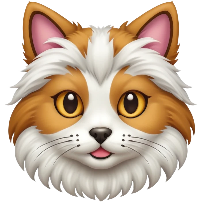 Cat and a dog put together as one emoji