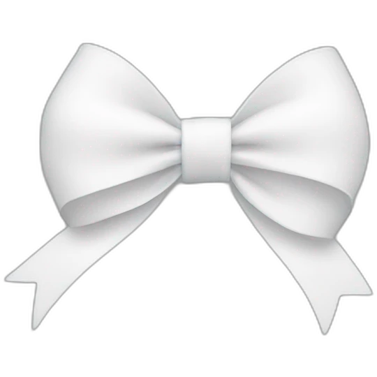 white bow emoji