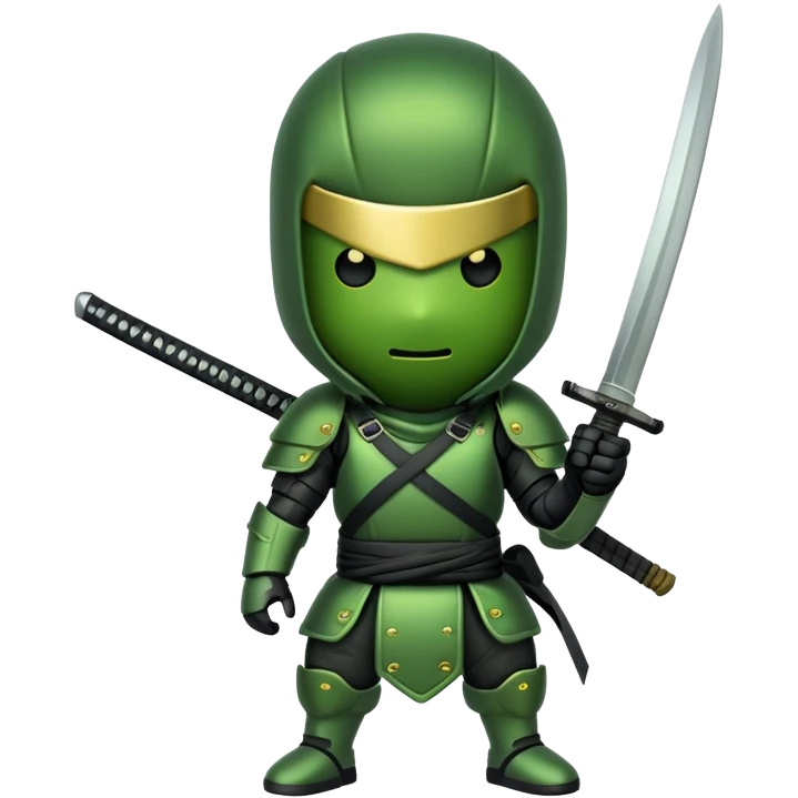 Cyberpunk ninja pickle  emoji