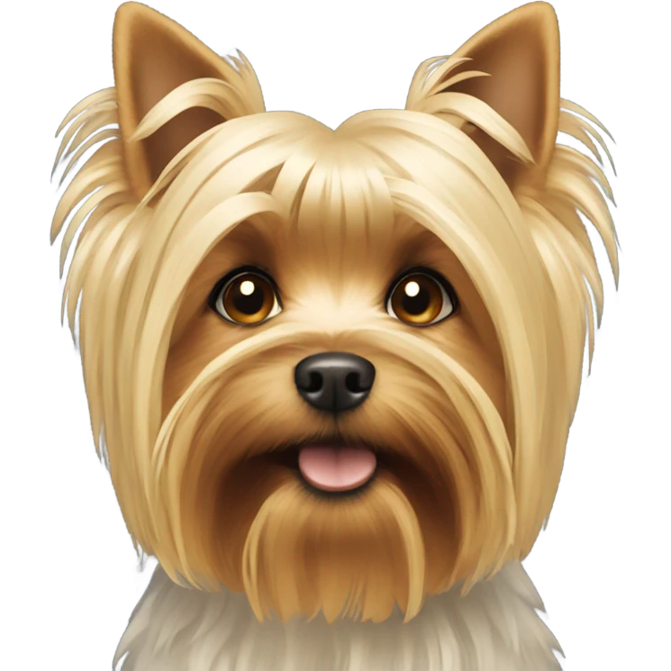 Blonde yorkie emoji
