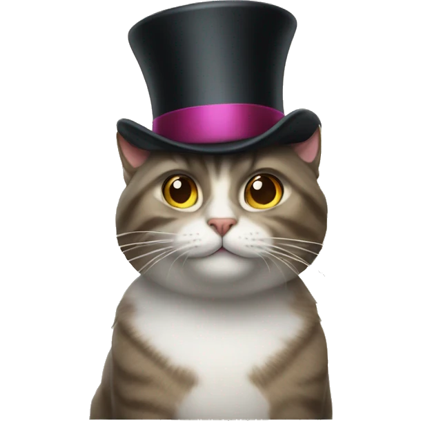cat with tophat emoji