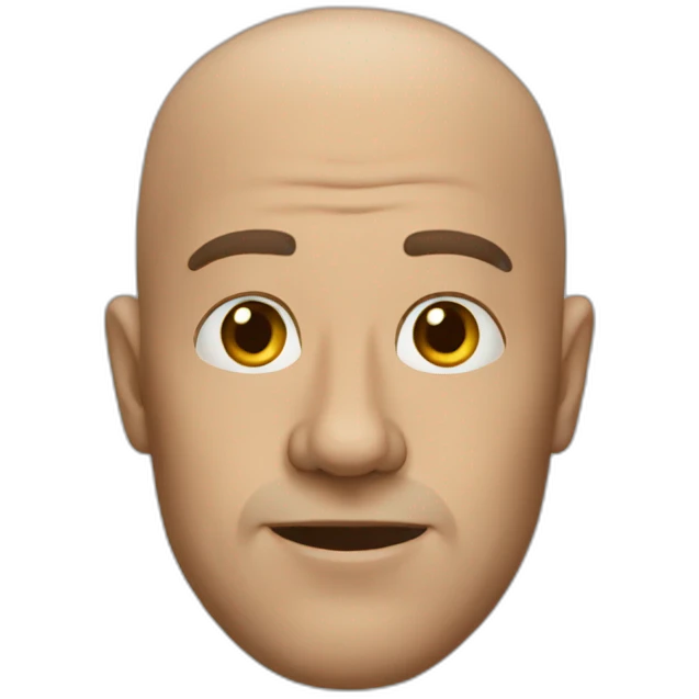 Bald man emoji