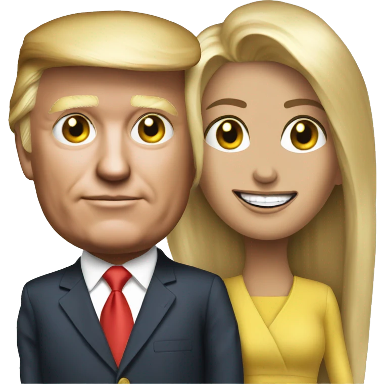Trump with wife emoji