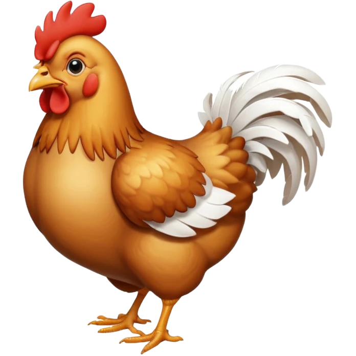 A chicken emoji