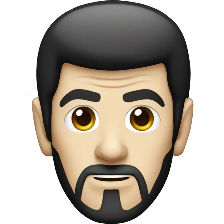 Spock Star Trek with goatee emoji