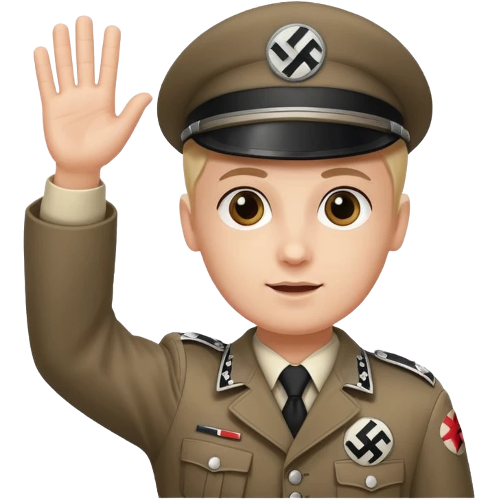 Creat emoji of nazi germany waving falg emoji